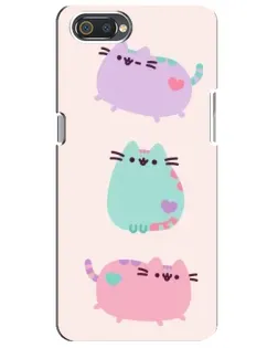 Чехол для Realme C2 с картинкой «Pusheen трио» Чехол для Realme C2 с картинкой «Pusheen трио»