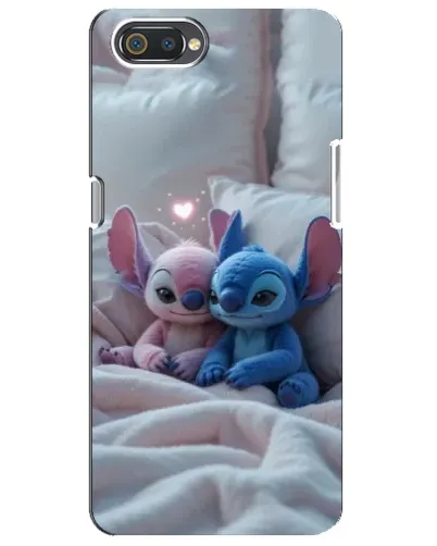 Чехол для Realme C2 с картинкой «Плюшевые Стич Ангел»