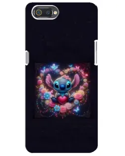 Чехол для Realme C2 с картинкой «Stitch в цветах» Чехол для Realme C2 с картинкой «Stitch в цветах»