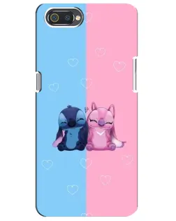 Чехол для Realme C2 с картинкой «Stitch и Angel Love» Чехол для Realme C2 с картинкой «Stitch и Angel Love»