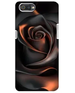 Чохол для Realme C2 з картинкою «Шовкова чорна троянда»