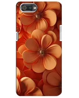 Чохол для Realme C2 з картинкою «Помаранчева макро квітка»