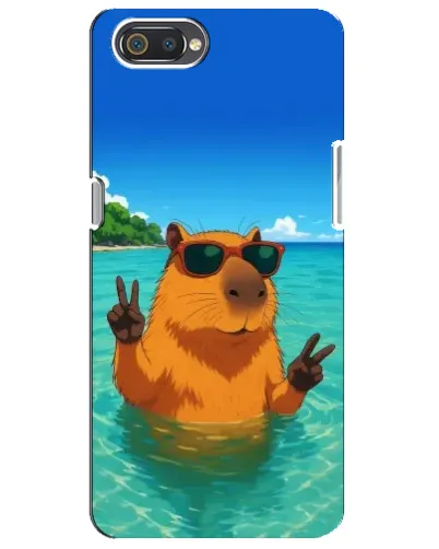 Чохол для Realme C2 з картинкою «Морська капібара»