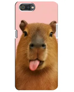 Чохол для Realme C2 з картинкою «Капібара з язиком» Чохол для Realme C2 з картинкою «Капібара з язиком»