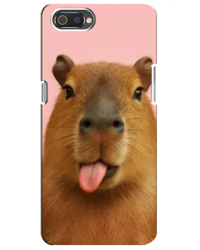 Чохол для Realme C2 з картинкою «Капібара з язиком»