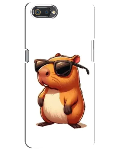Чохол для Realme C2 з картинкою «Капібара в окулярах»