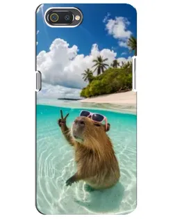 Чохол для Realme C2 з картинкою «Капібара на морі» Чохол для Realme C2 з картинкою «Капібара на морі»
