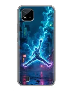 Чохол для Realme C11 (2021) / C20 з картинкою «Jordan Gold Jumpman»