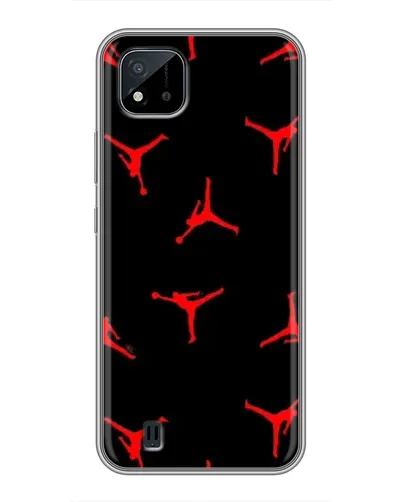 Чохол для Realme C11 (2021) / C20 з картинкою «Jordan Red Pattern»