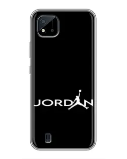 Чохол для Realme C11 (2021) / C20 з картинкою «Jordan White Logo»