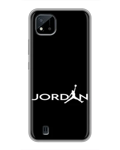 Чохол для Realme C11 (2021) / C20 з картинкою «Jordan White Logo»