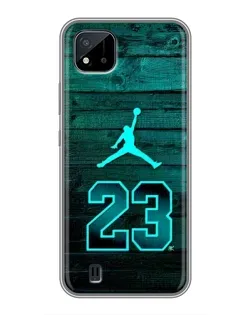 Чохол для Realme C11 (2021) / C20 з картинкою «Jordan Cyan 23»