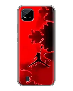 Чохол для Realme C11 (2021) / C20 з картинкою «Jordan Red Smoke»