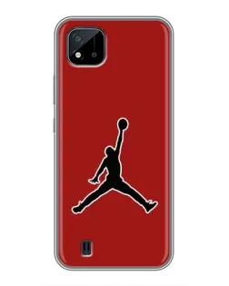 Чохол для Realme C11 (2021) / C20 з картинкою «Jordan Red Back»