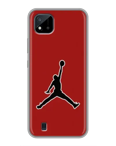 Чохол для Realme C11 (2021) / C20 з картинкою «Jordan Red Back»