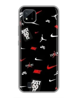 Чохол для Realme C11 (2021) / C20 з картинкою «Nike Mix Pattern»