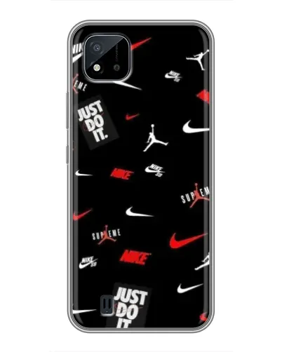 Чохол для Realme C11 (2021) / C20 з картинкою «Nike Mix Pattern»