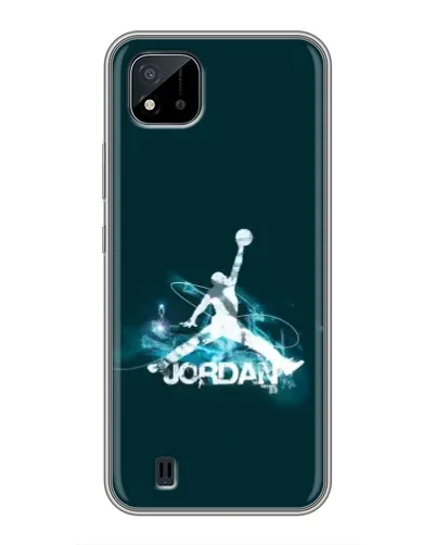 Чохол для Realme C11 (2021) / C20 з картинкою «Jordan Blue Fire»