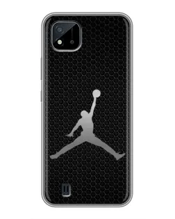 Чохол для Realme C11 (2021) / C20 з картинкою «Jordan Dark Carbon»
