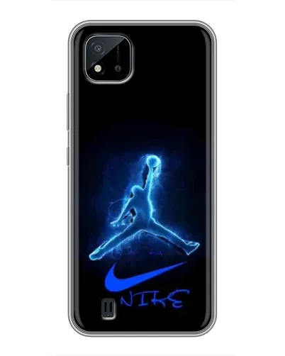 Чохол для Realme C11 (2021) / C20 з картинкою «Jordan Neon Blue»