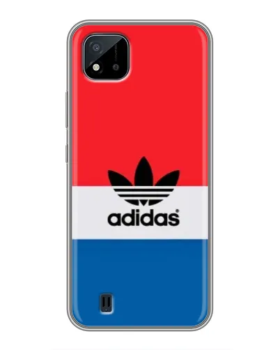 Чехол для Realme C11 (2021) / C20 с картинкой «Ретро блоки Adidas»