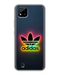 Чехол для Realme C11 (2021) / C20 с картинкой «Неоновый Adidas»
