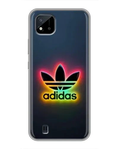 Чехол для Realme C11 (2021) / C20 с картинкой «Неоновый Adidas»