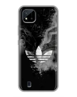 Чехол для Realme C11 (2021) / C20 с картинкой «Абстрактный дым Adidas»