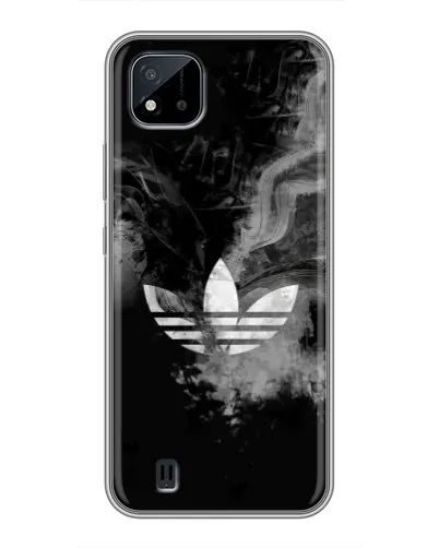 Чехол для Realme C11 (2021) / C20 с картинкой «Абстрактный дым Adidas»
