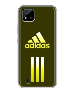 Чехол для Realme C11 (2021) / C20 с картинкой «Оливковый градиент Adidas»
