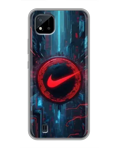 Чехол для Realme C11 (2021) / C20 с картинкой «Техногенный стиль Nike»