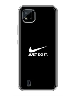 Чехол для Realme C11 (2021) / C20 с картинкой «Минимализм от Nike»