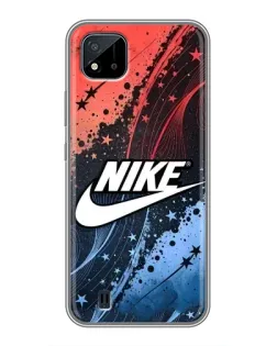 Чехол для Realme C11 (2021) / C20 с картинкой «Градиентный принт Найк»