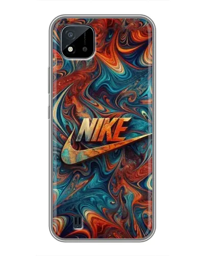 Чехол для Realme C11 (2021) / C20 с картинкой «Nike в абстракции»