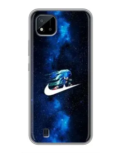 Чехол для Realme C11 (2021) / C20 с картинкой «Звездный путь Nike»