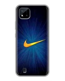 Чохол для Realme C11 (2021) / C20 з картинкою «Синій пульс Nike» Чохол для Realme C11 (2021) / C20 з картинкою «Синій пульс Nike»