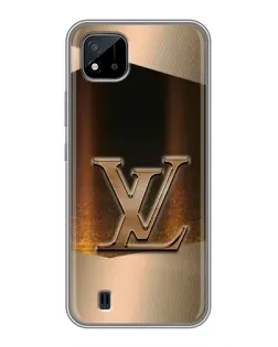 Чехол для Realme C11 (2021) / C20 с картинкой «LV — золотое сияние»