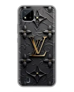 Чехол для Realme C11 (2021) / C20 с картинкой «Кожаная текстура LV»