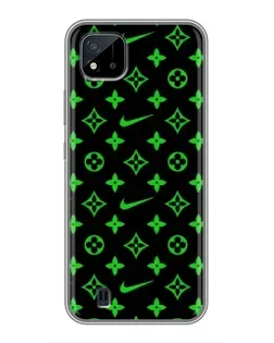 Чехол для Realme C11 (2021) / C20 с картинкой «Неоновый принт LV»