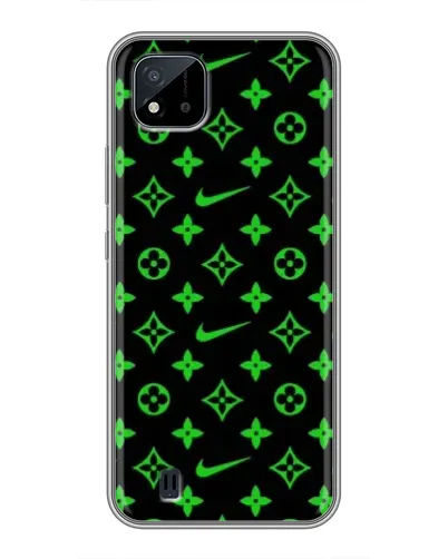 Чехол для Realme C11 (2021) / C20 с картинкой «Неоновый принт LV»