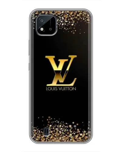 Чехол для Realme C11 (2021) / C20 с картинкой «LV — золотые искры»