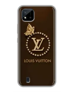 Чехол для Realme C11 (2021) / C20 с картинкой «LV — золотая печать»