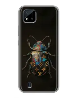 Чехол для Realme C11 (2021) / C20 с картинкой «LV — мраморный принт»