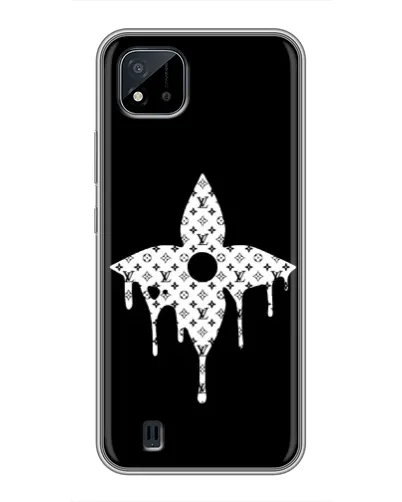 Чехол для Realme C11 (2021) / C20 с картинкой «Цветочная монограмма»