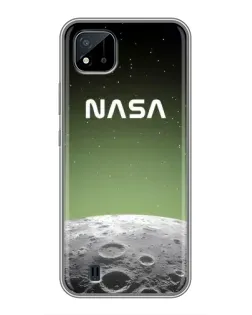 Чехол для Realme C11 (2021) / C20 с картинкой «NASA — лунный градиент»