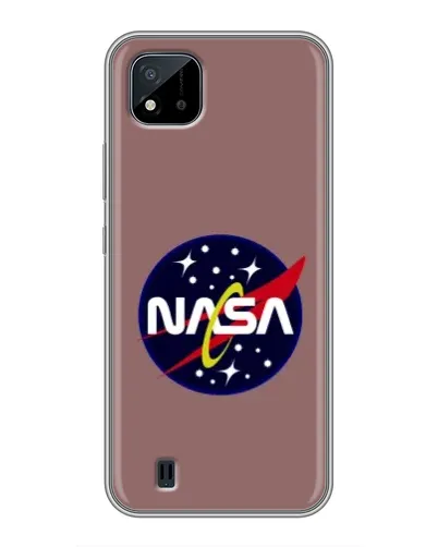 Чехол для Realme C11 (2021) / C20 с картинкой «NASA — ретро космос»