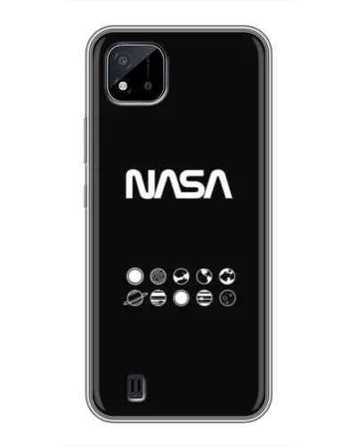 Чехол для Realme C11 (2021) / C20 с картинкой «NASA — технический принт»