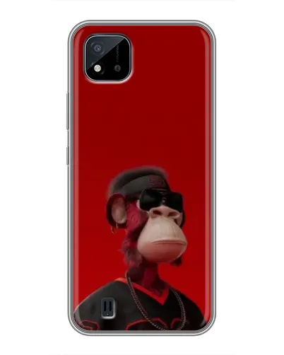 Чехол для Realme C11 (2021) / C20 с картинкой «Bored Ape в красном»
