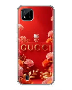 Чехол для Realme C11 (2021) / C20 с картинкой «Gucci — золотой сад»
