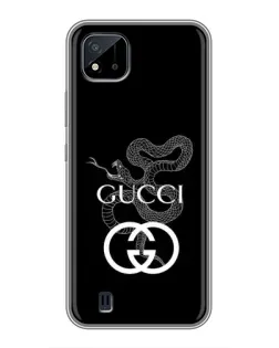 Чехол для Realme C11 (2021) / C20 с картинкой «Gucci — серебряная змея»